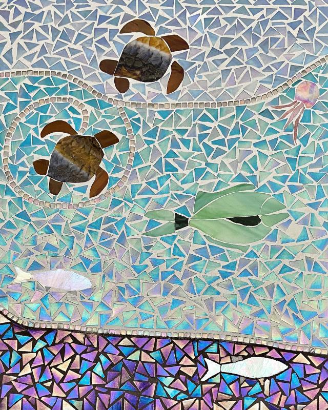 The mosaic, on the inner pedestrian walls of the Lewes Drawbridge, will be 100 feet long, with four sections of 25 feet each.